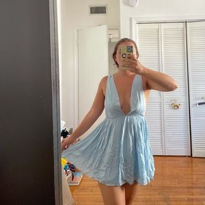 Baby blue dress